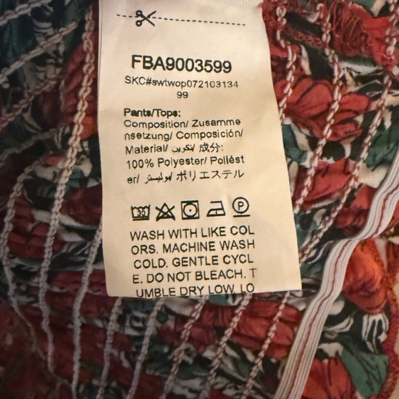 Floral Smocked Two-Piece Maxi Dress Set | Cottagecore Boho Summer Aesthetic | L - Picture 6 of 8